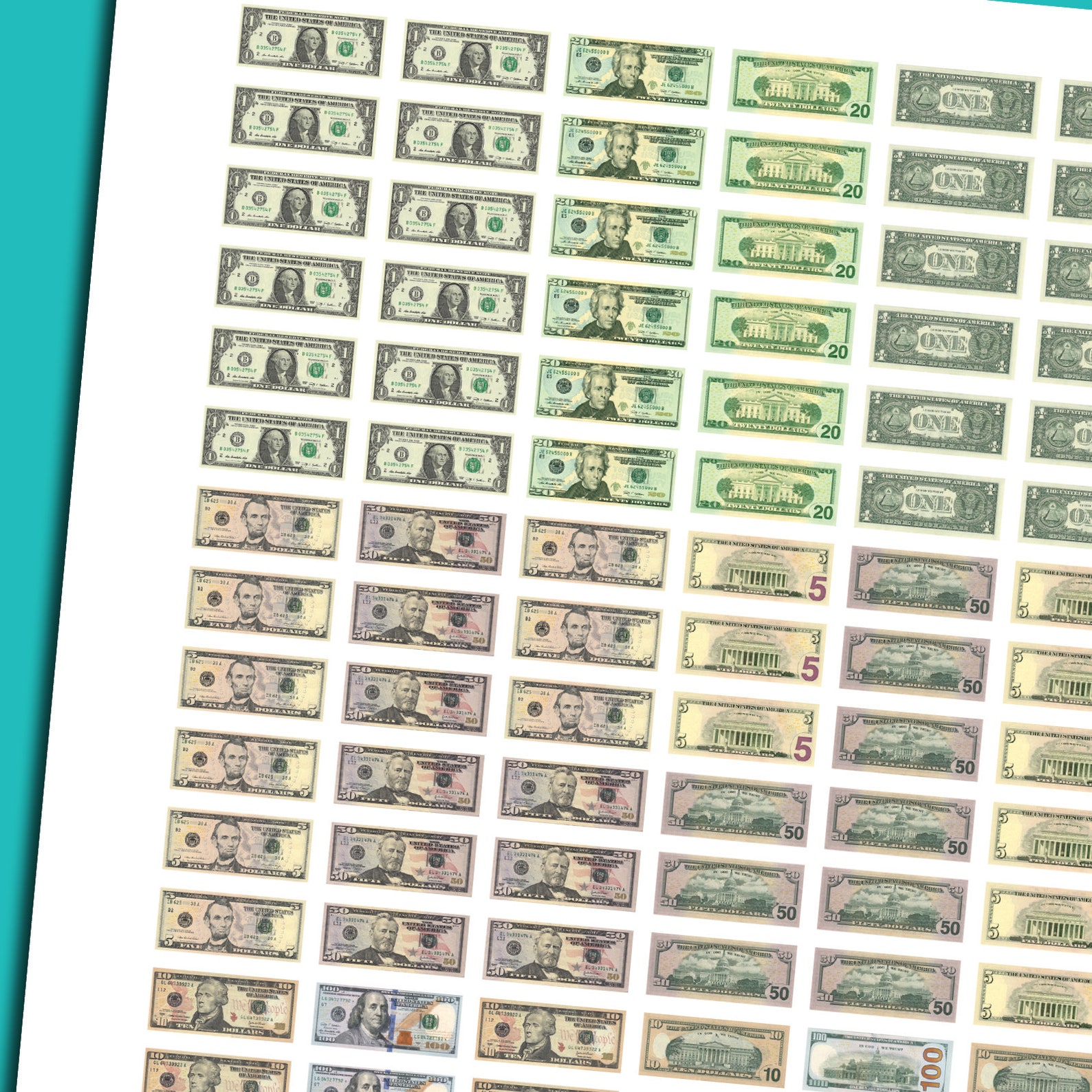 Miniature Money Printable