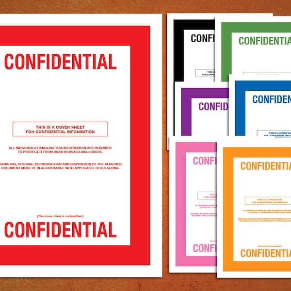 Classified Document Template - Etsy