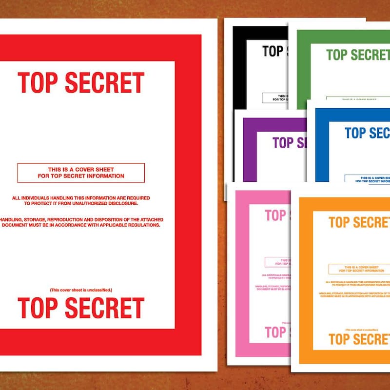 Top Secret Folder - Etsy