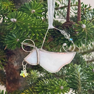 Stained Glass Angel Decoration, Handmade Angel Gift