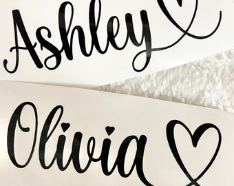 Personalized decal; name decal; custom name decal; water bottle; bridesmaid decal