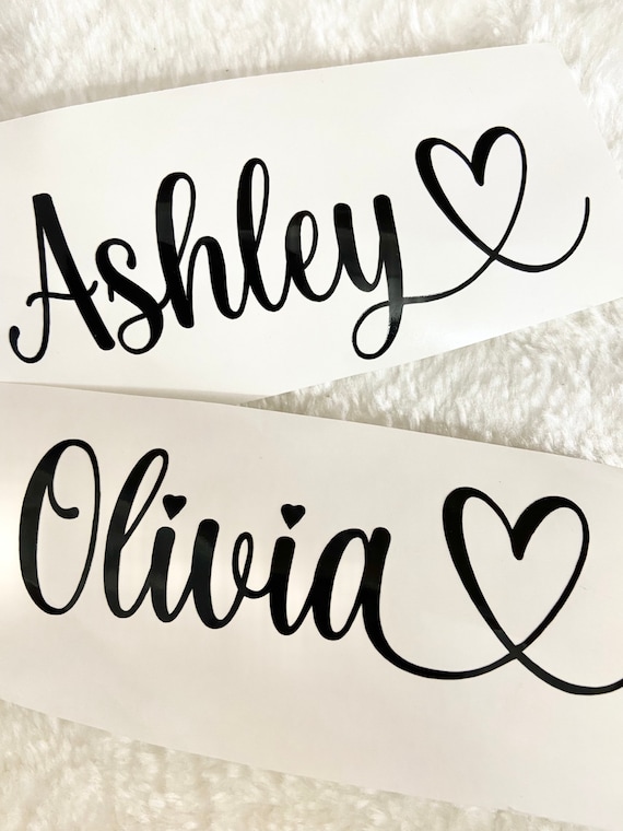 Personalized decal; name decal; custom name decal; water bottle; bridesmaid decal