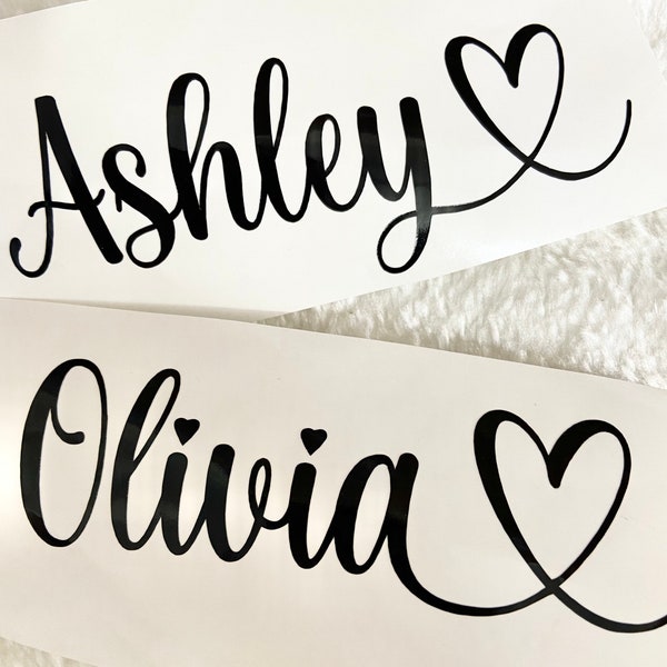 Personalized decal; name decal; custom name decal; water bottle; bridesmaid decal