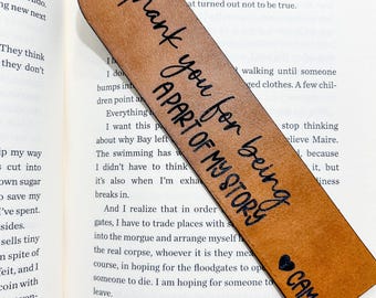 my story bookmark, thank you for being gift; personalized bookmark, teacher gift, teacher appreciation