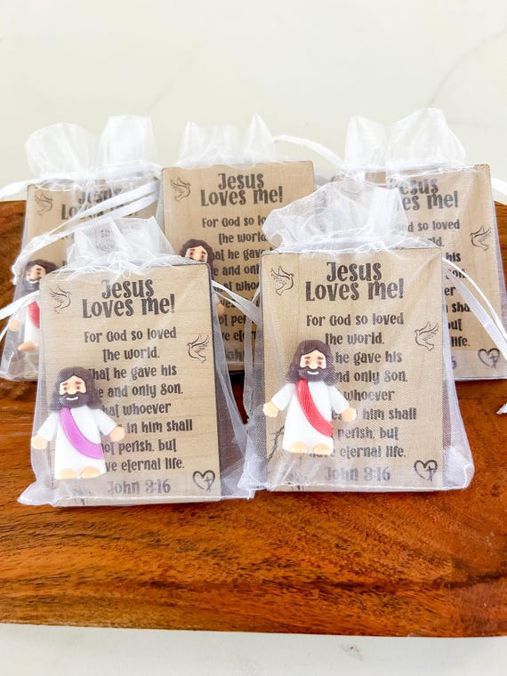 Pocket Baby Jesus, Wooden Engraved Card, Church Gift