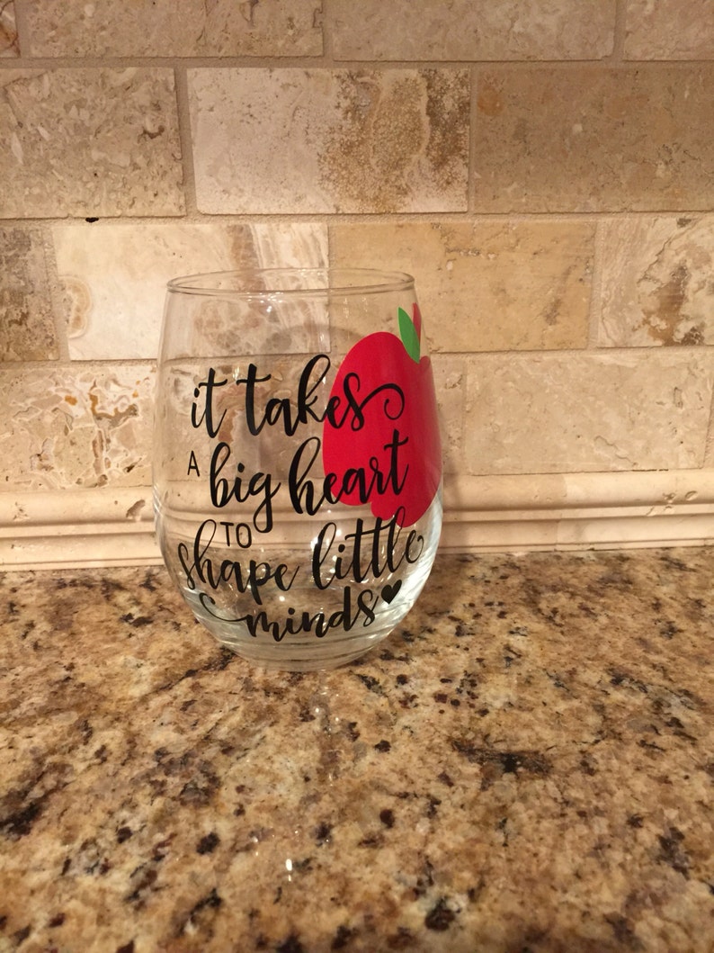 Teacher wine glass image 1