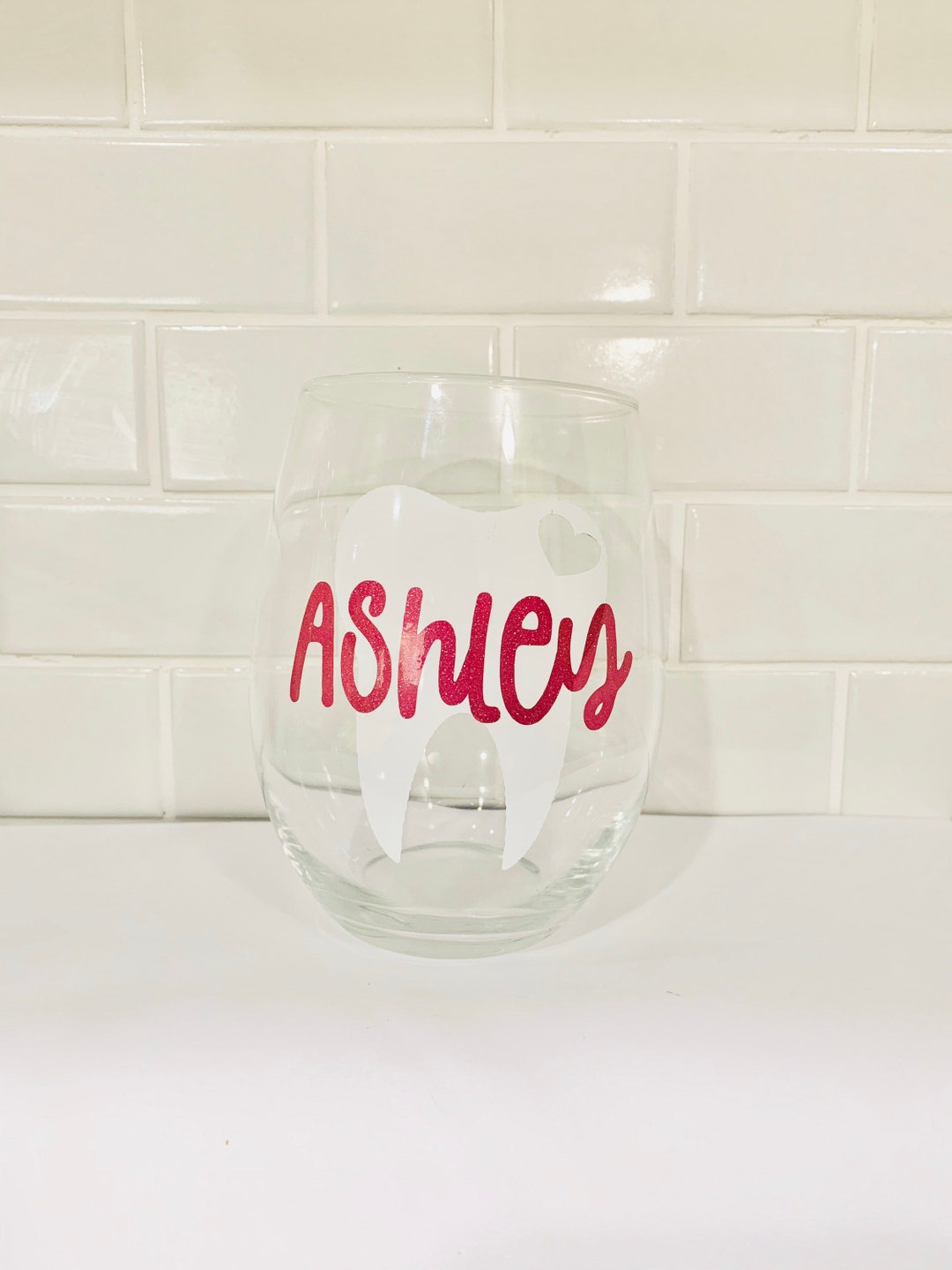 LARGE Dental Assistant Wine Glass Dentist Gift Dental Etsy
