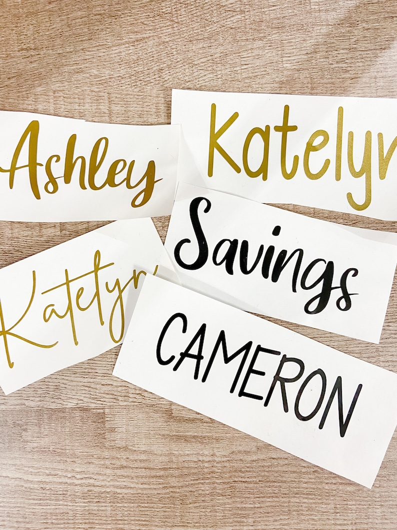 Vinyl Decal Name Decal Custom Name Decals Etsy