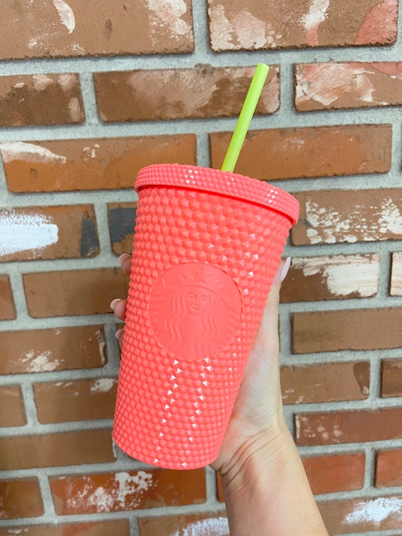 New China Starbucks 2022 Summer Matte White Studded 24oz Tumbler Straw Cup