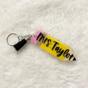 Keychain; teacher gift; teacher appreciation; teacher graduation; personalized