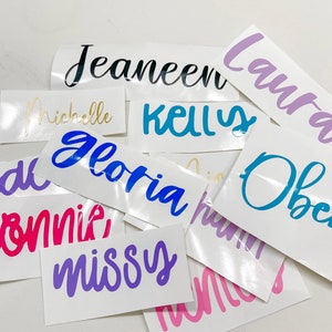 Vinyl decal, name decal, custom name decals