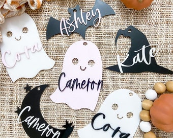 Halloween tags; basket tags; Halloween basket; boo basket, trick or treat bag, Halloween treat bag
