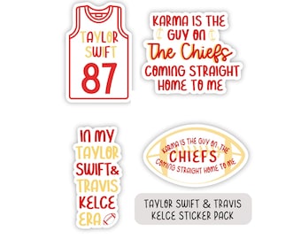 taylor swift travis kelce sticker pack, travis kelce swiftie sticker pack, taylor swift travis kelce stickers, taylor swift 87, nfl swiftie