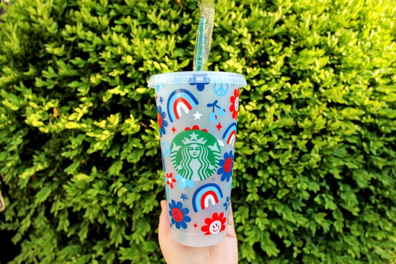 Fourth of July Cold Cup, Patriotic Starbucks Cup, Independence Day Cold Cup,  Red White and Blue Cold Cup, Preppy Red White and Blue Cup - Etsy