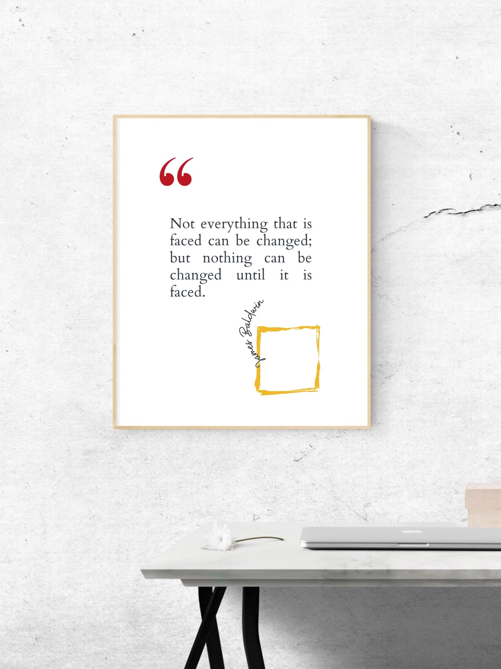 James Baldwin Wall Art / James Baldwin Quote Art / Decoración - Etsy México