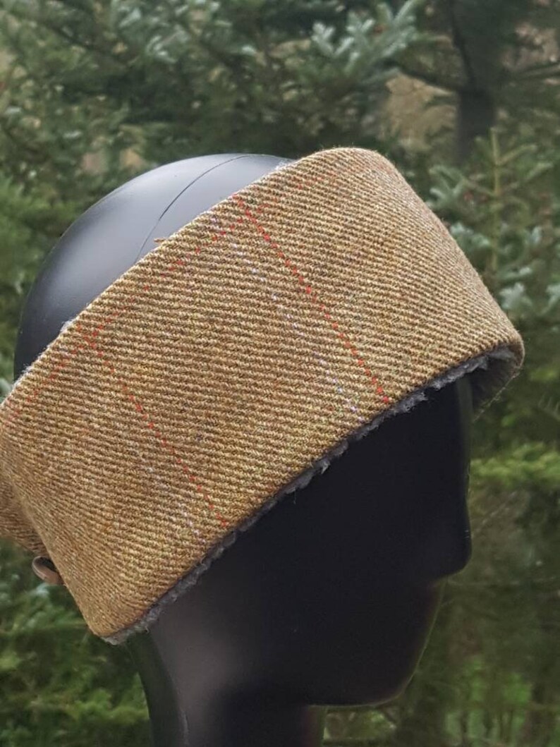 Handmade Unisex Scottish Tweed Headband Scottish Ear Warmer
