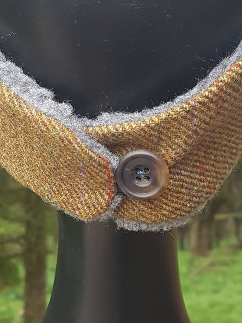 Handmade Unisex Scottish Tweed Headband Scottish Ear Warmer