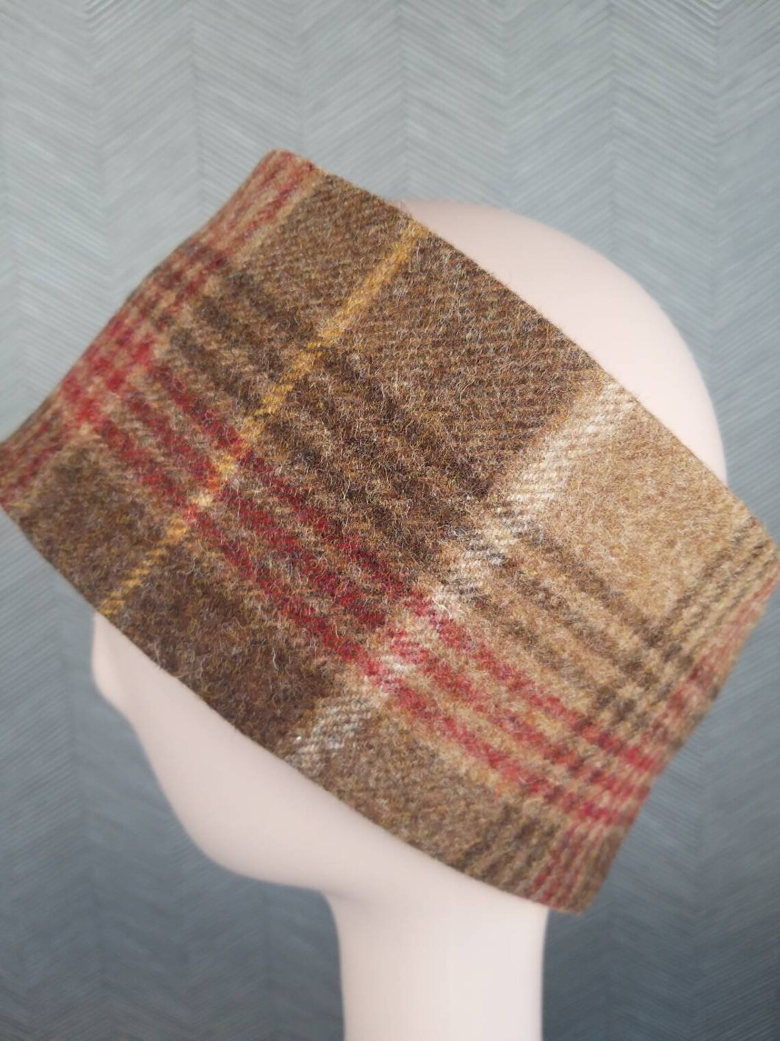 Unisex Scottish Tweed Headband Wool Headband Handmade Ear Etsy