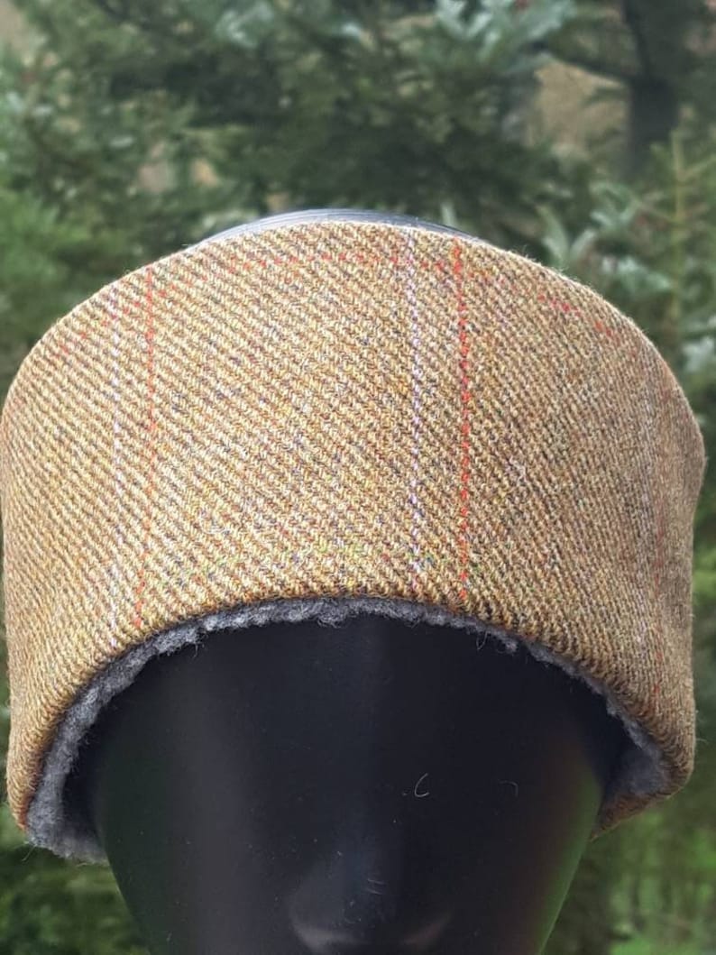 Handmade Unisex Scottish Tweed Headband Scottish Ear Warmer