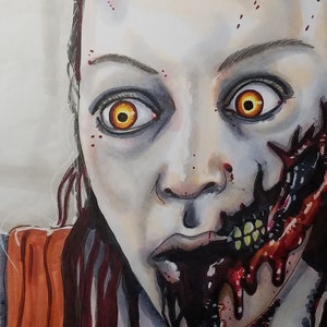 The Evil Dead (2013) Olivia, adesivo, desenho