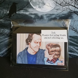 The Shining, Card, Father, Interactive, Handmade, Layered, Horror