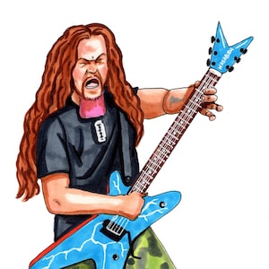 Dimebag Darrell, Sticker, Fan Art