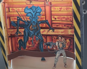 Aliens, Greeting Card, Pop Up, Xenomorph, Ripley