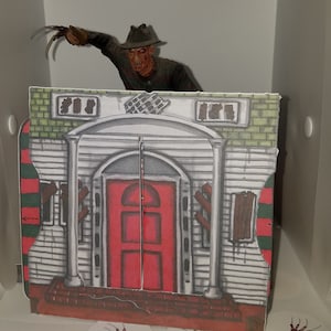 Greeting Card, Freddy, Horror, Handmade, Nightmare on Elm Street, Pop Up