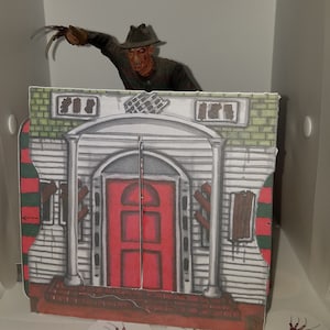 Carte de voeux, Freddy, Horreur, Fait main, Nightmare on Elm Street, Pop Up