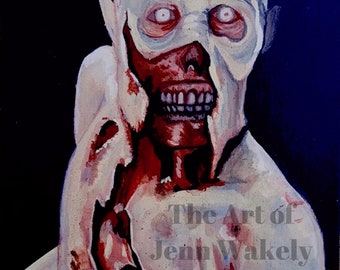Split zombi, The Walking Dead, Sticker, Horror, Fan Art