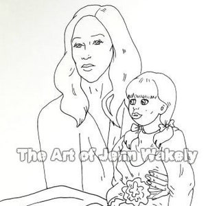 Annabelle Horror Adult Coloring Page Evil Doll Etsy