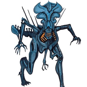 Xenomorph Aliens Queen Sticker, Fan Art
