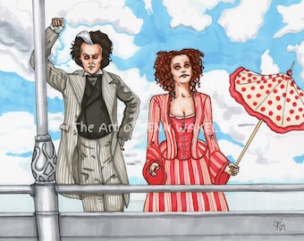 Sweeney Todd the Demon Barber of Fleet Street, Fan Art, Sticker
