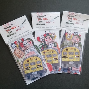 Trick r&#39; Treat School Bus Massacre, Sticker Pack, Fan Art