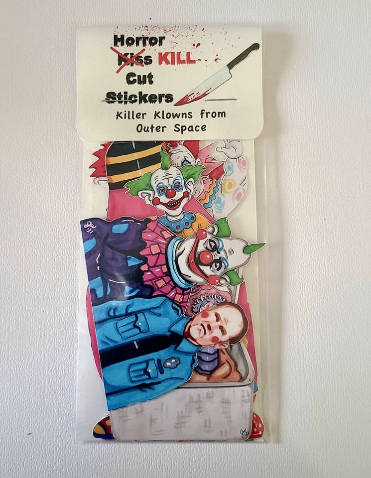 Killer Klowns From Outer Space vinyl decal sticker retro horror comedy weirdo