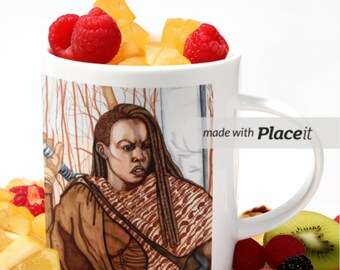 Michonne, The Ones Who Live, Fan Art, Mug