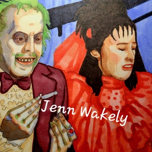 She Meant Nothing, Beetlejuice, Sticker Kunstdruck