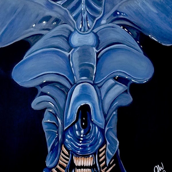 Queen Xenomorph Painting - Etsy