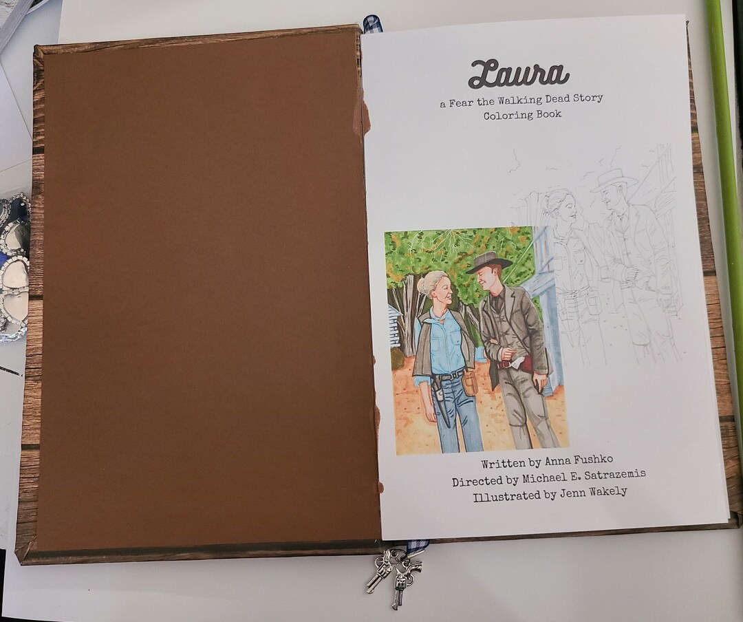 Fear the Walking Dead Coloring Book, Laura, Handmade, Fan Art