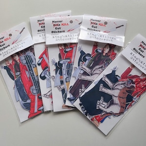 King&#39;s Killers, Sticker Set, Horror, fan Art
