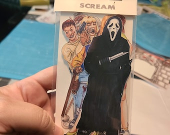 Scream, Horror Stickers, Scrapbooking, Fan Art