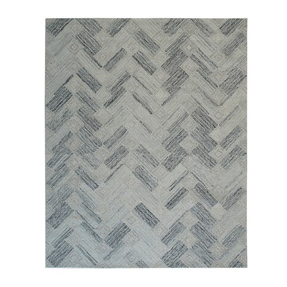Hand-tufted Wool MULTY Transitional Geometric Modern Tufted Rug
