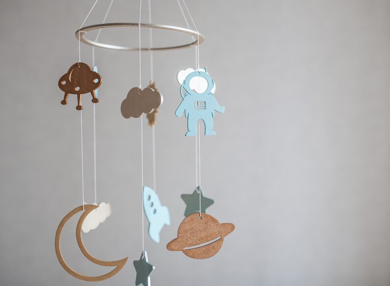 Space Baby Mobile Baby Mobile Baby Space Mobile Space Etsy