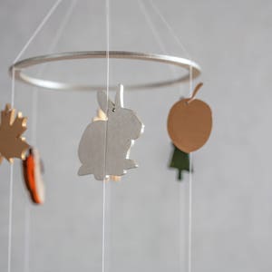 Forest mobile Baby mobile woodland Forest theme nursery Squirrel baby mobile Deer mobile Woodland baby mobile Nature mobile image 5