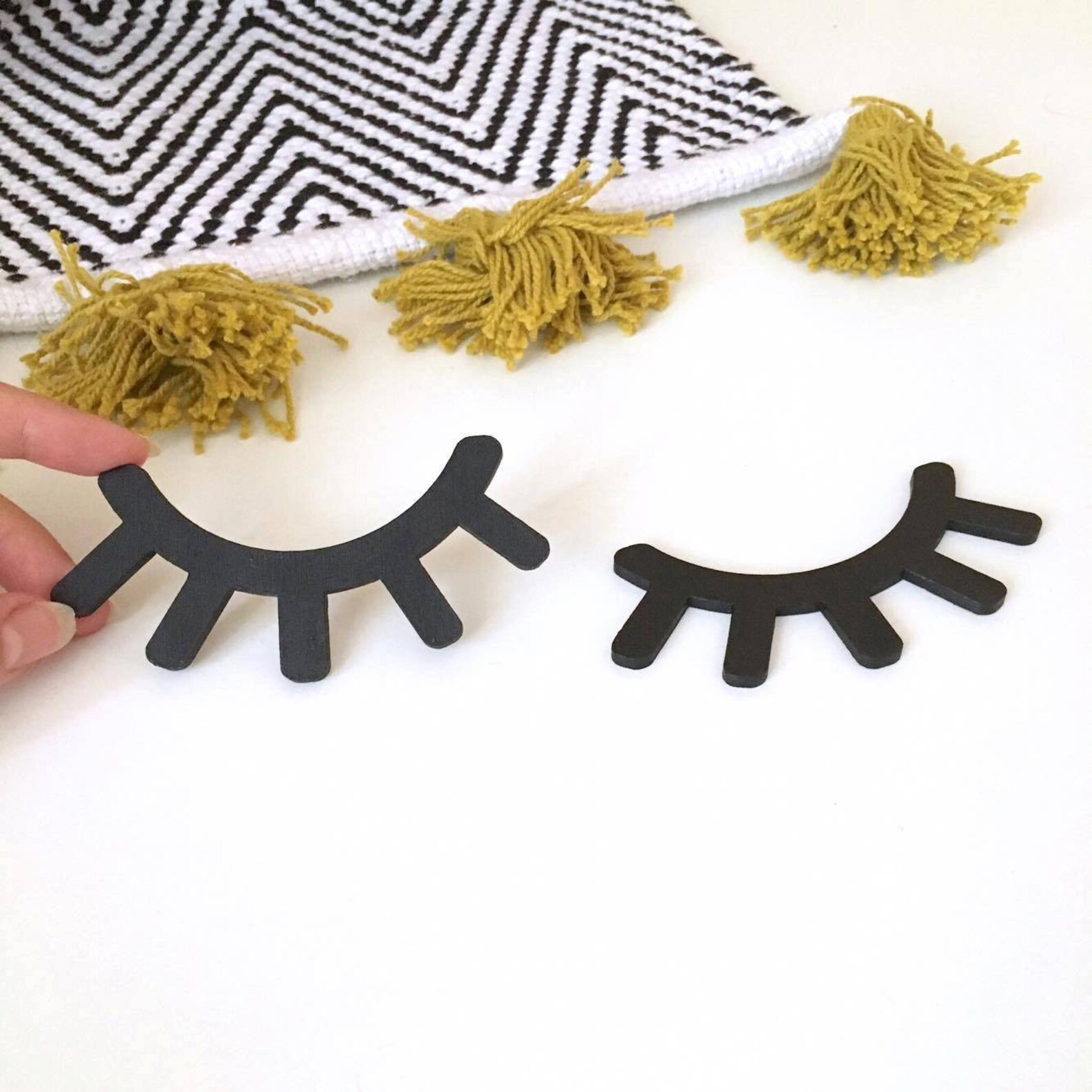 Sleepy Eyelashes Sleepy Eye Wall Decor Nursery Decor Etsy