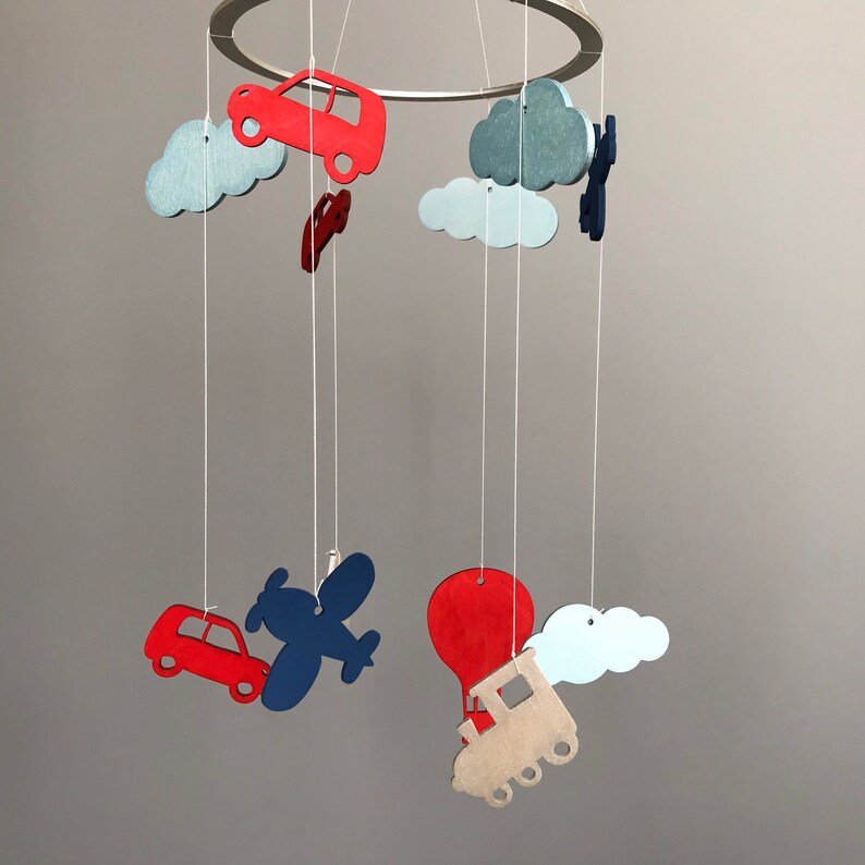 Airplane Baby Mobile Baby Mobile Boy Plane Mobile Etsy