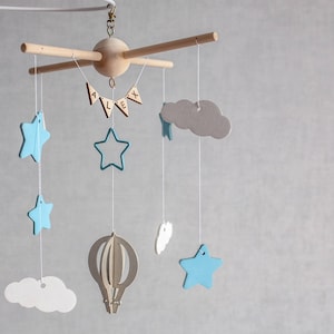 Baby Mobile Moon And Stars Crib Mobile Baby Mobiles Etsy