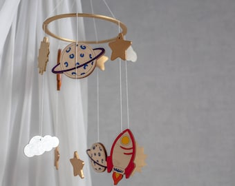 Space baby mobile - celestial - Planets mobile - Baby mobile space - Space mobile - Space theme mobile - Crib mobile planets