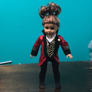 Greatest Showman PT Barnum Ringmaster 18 inch 18&quot; Doll Costume Outfit Dress Gown Leotard Baby Girl Doll Tulle Circus