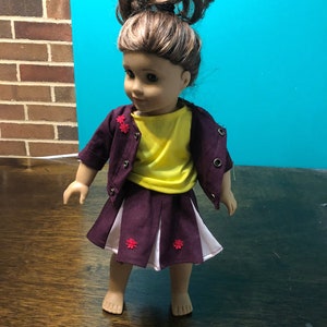 Zombies Zoey Sister 18 inch 18&quot; Doll Costume Outfit Dress Skirt Vest Baby Girl Doll